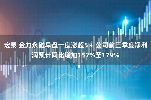 宏泰 金力永磁早盘一度涨超5% 公司前三季度净利润预计同比增加157%至179%