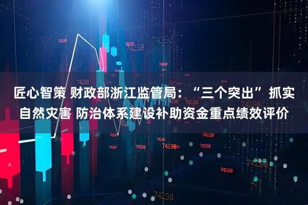 匠心智策 财政部浙江监管局：“三个突出” 抓实自然灾害 防治体系建设补助资金重点绩效评价