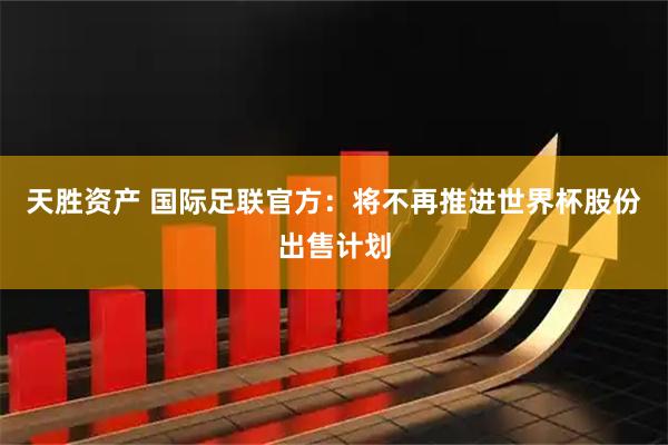 天胜资产 国际足联官方:将不再推进世界杯股份出售计划